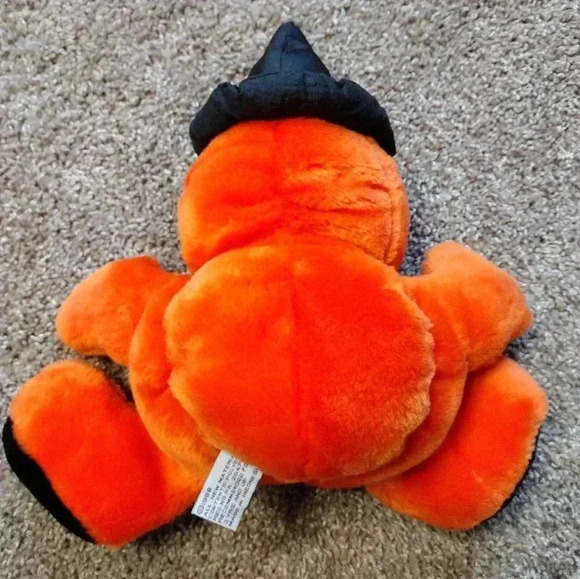 Chrisha Orange Jack O' Lantern pumpkin Playful Plush Vintage 1988 - Picture 6 of 12